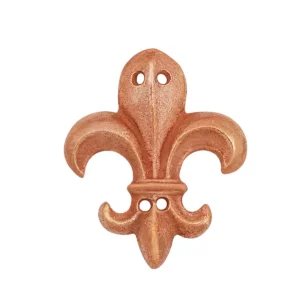 Medieval Belt Mounts Bronze Fleur de Lis