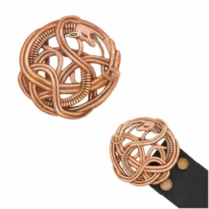 Celtic Belt Buckle Serpent Knot Design