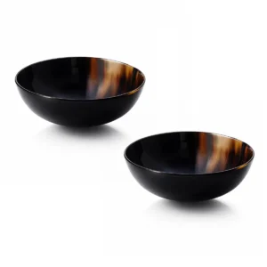 Medieval Horn Bowl Set of 2