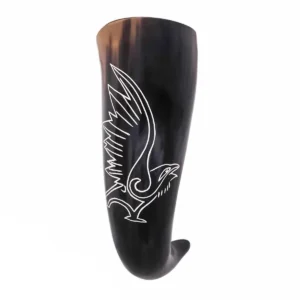 Raven Horn Drinking Cup