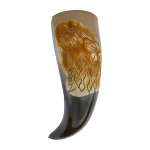 Fenrir Wolf Viking Drinking Horn