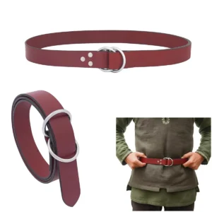 Double O Ring Belt - Medieval Leather Belt