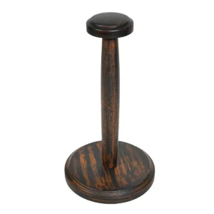 Wooden Helmet Display Stand
