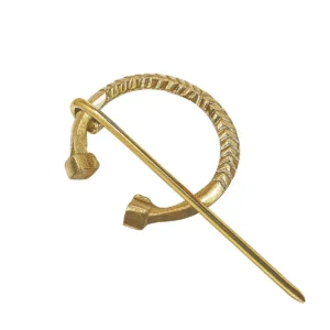 Penannular Brooch Pin Brass Cloak Fastener