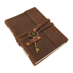 Medieval Leather Journal with Key