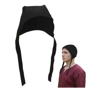 Medieval Peasant Hat - Suede Leather