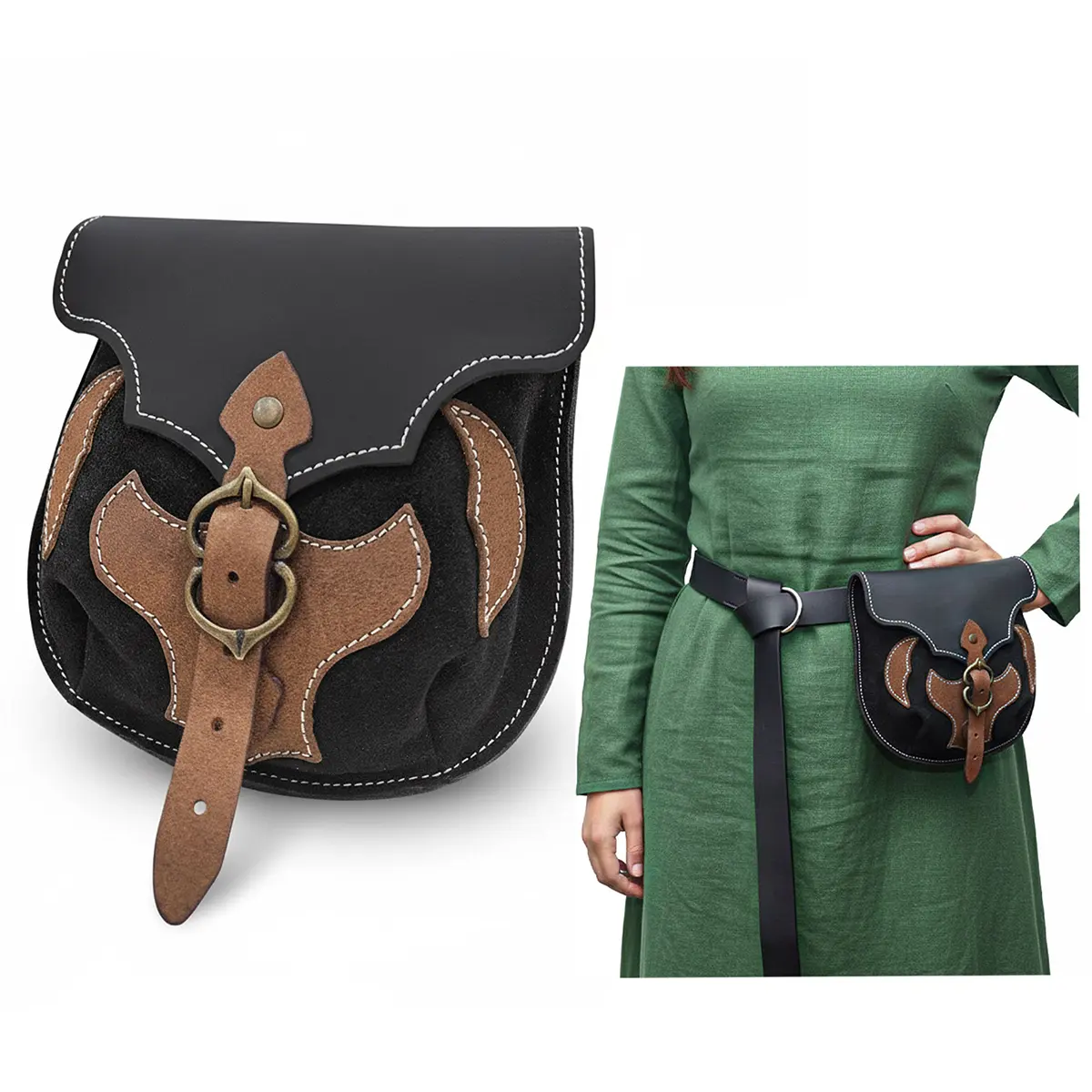 Medieval leather pouch