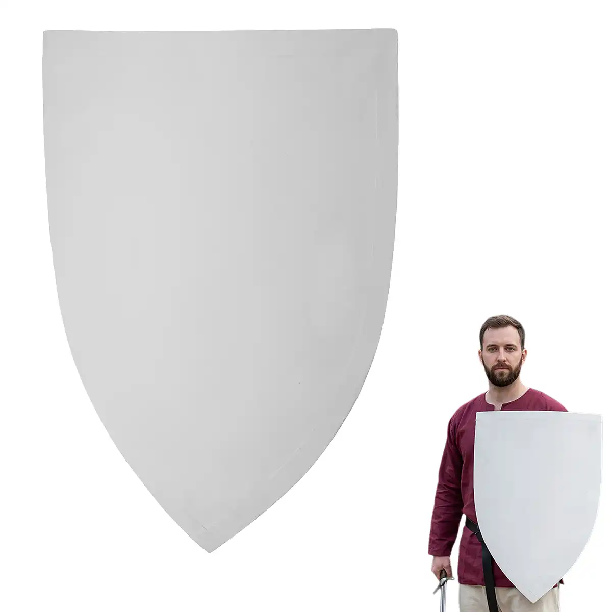 Wooden White Shield