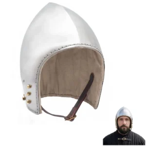 Open Face Bascinet Helmet