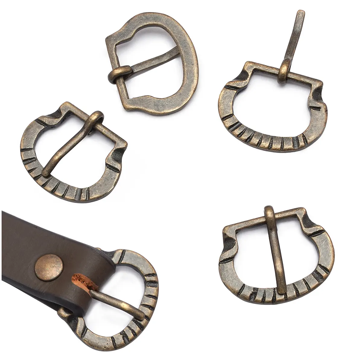 High Medieval Brass Belt Buckle