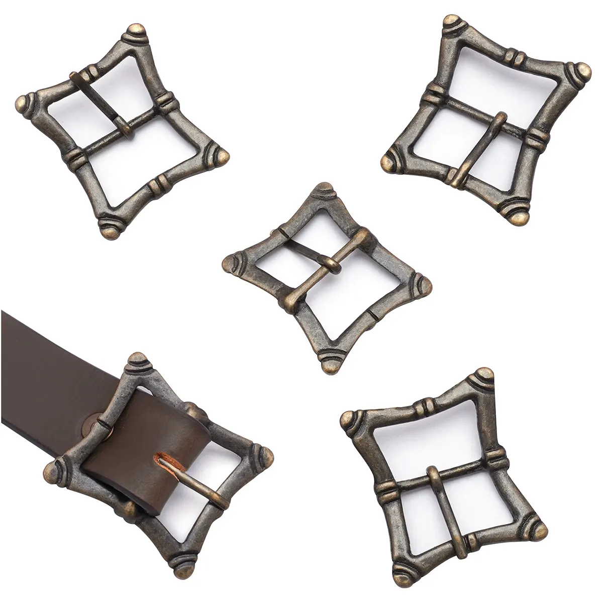 25973-5PCS-Featured-1 Rectangle Renaissance Buckle Set of 5