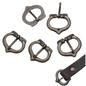 Late Medieval Brass Buckle Set