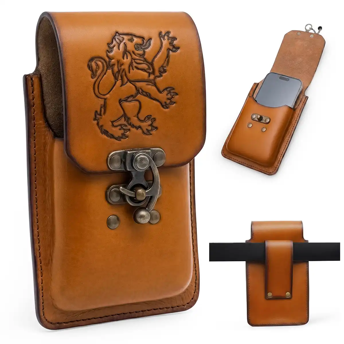 leather phone pouch