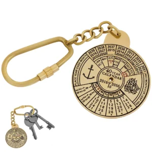 11401-Featured-Ai Brass Calendar Keychain