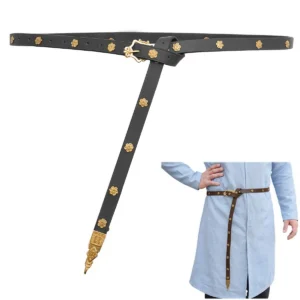 14th century lyre leather belt