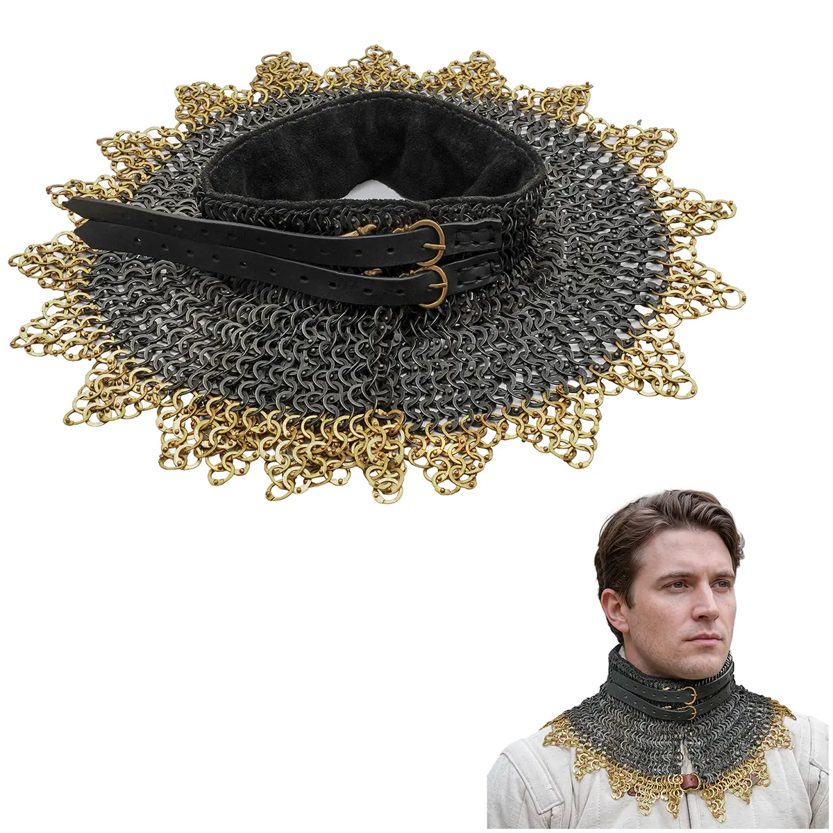 301053BK-Featured-Ai-1 Chainmail Gorget
