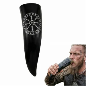 Viking Horn Helm of Awe Engraving