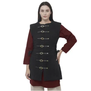Women Sleeveless Padded Gambeson Two-Layer