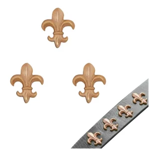 Lost-wax Cast Bronze Fleur de Lys Belt Mount