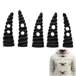 Genuine Spiral Horn Toggles Set of 5