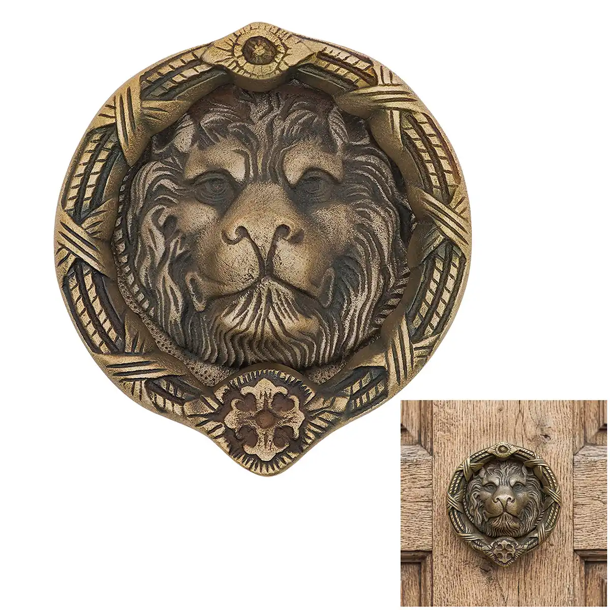 701591-MC-Featured-Ai brass lion door knocker