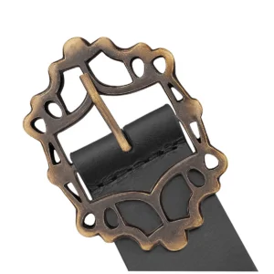 Medieval Brass Belt Gothic Buckle – Antique Brass Finish
