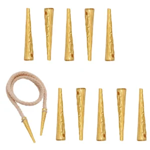 Brass Aiglets - Medieval Solid Set of 10