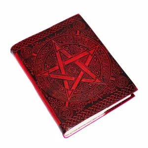 Pentagram Embossed Leather Journal