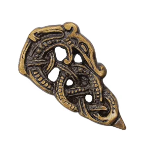 Viking Haithabu Belt End Solid Antique Brass
