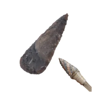 Historical Flint Stone Leaf Arrowhead 6cm