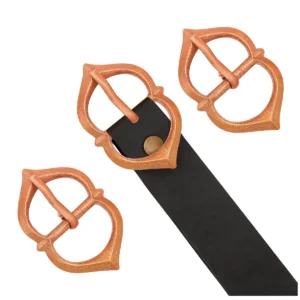 Double Loop Medieval Belt Buckle