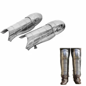 Medieval fantasy Greaves with included Knee Cops Poleyns