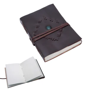 Diary with Green Stone 7" X 5"