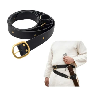 Medieval Double Wrap Belt - Handcrafted Sword Belt