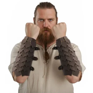 Cazador Leather Arm Bracers