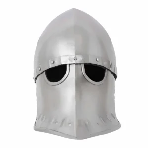 Italo-Norman Helmet – Medieval Steel Helmet with Leather Liner