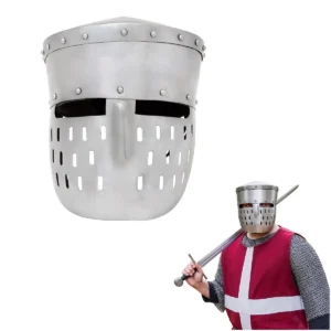 Crusader Knight Historical Bucket Steel Helmet
