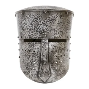 Medieval Crusader Antique Helmet with Padded Liner 16 gauge