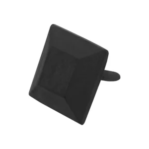 Hand Forged Iron Clavos Decorative Nails – 1 Inch Square Pyramid – Rustic Black Textured Finish – Antique Hardware for Doors, Gates, Furniture, Cabinets