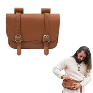 Large Merchant Brown Leather Belt Bag