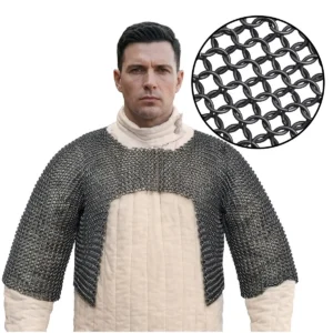 Short Chainmail Shirt 9mm 16 Gauge Spring Steel