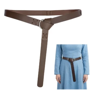 Medieval Wrap Style O Ring Leather Belt