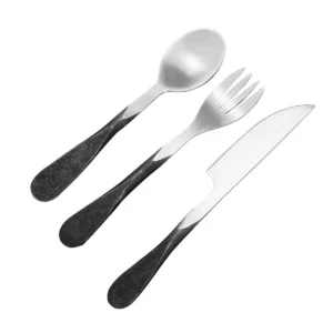 Stainless Steel Medieval Cutlery Set With Leather Holder