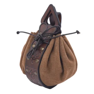 Celtic Embossed Leather Pouch