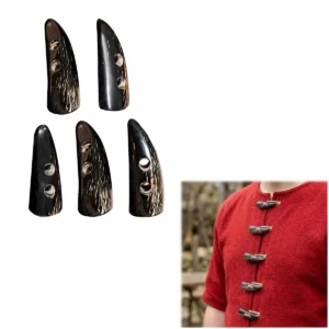 Ox Horn Toggle Buttons Set of 5
