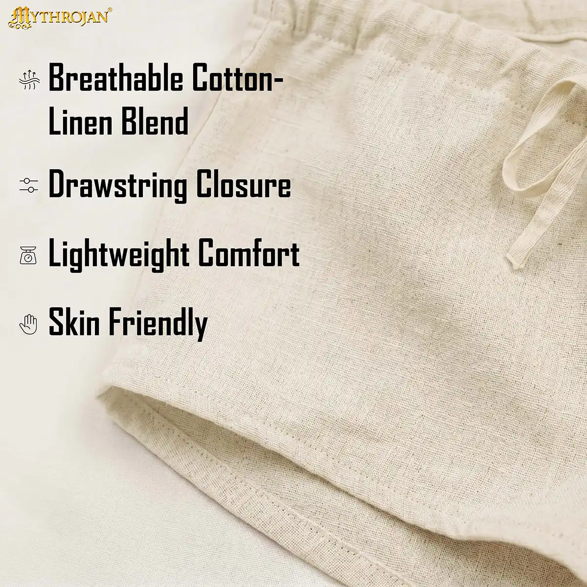 Medieval Braies Linen Cotton - Image 5