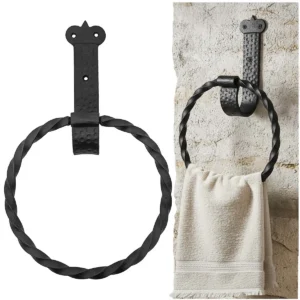 Cast Iron Rustic Bathroom Towel Ring
