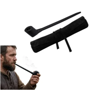 Wooden Black Churchwarden Pipe